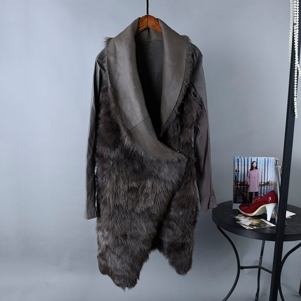 (Never worn outside)JNBY lambskin overcoat
